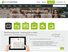 Tablet Screenshot of crossvertise.com
